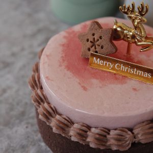 *NEW mini 5inch Chocolate Strawberry Mousse Tart - Christmas Edition